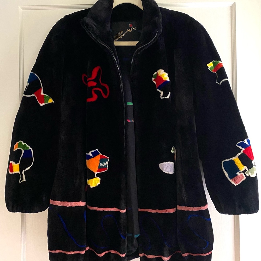 Zuki sheared beaver fur coat size 8